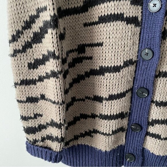 Striped Knit Cardigan Sweater - Picture 7 of 14
